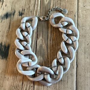 Pono Chunky chalky grey  Chain Necklace